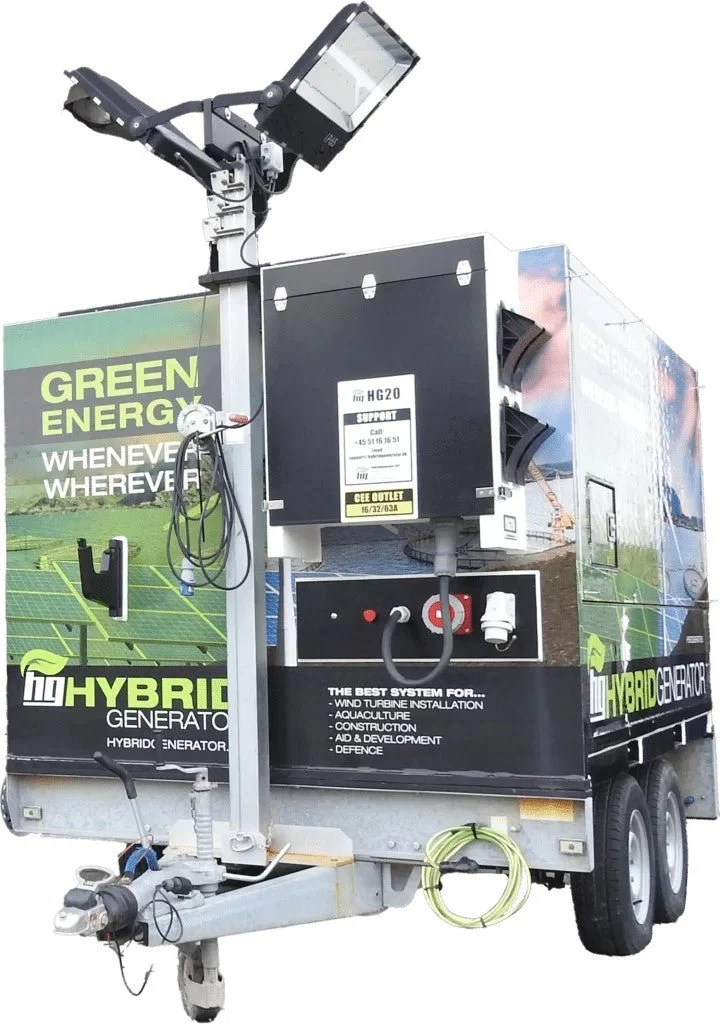 Générateur d'énergie hybride HYBRIDGENERATOR Puissance 90 kVA 40 kWh