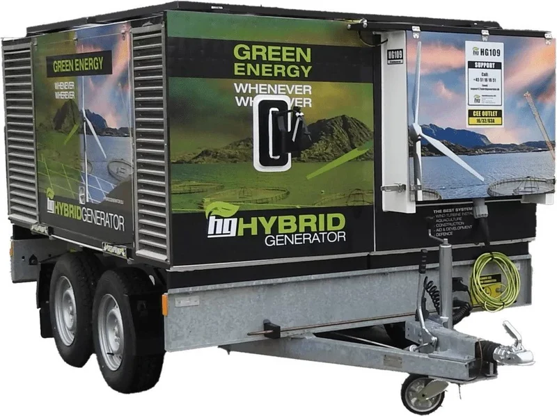 Groupe électrogène hybride HYBRIDGENERATOR Compact 45 kVA 22 kWh