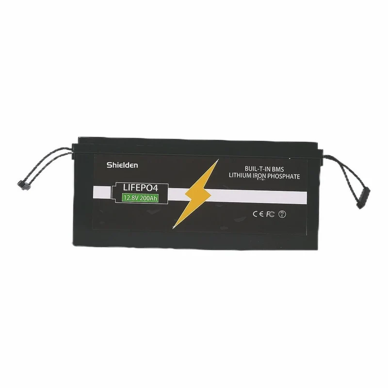 12.8V 200Ah Lifepo4 energilagringsbatteri för husbil, solsystem, marina