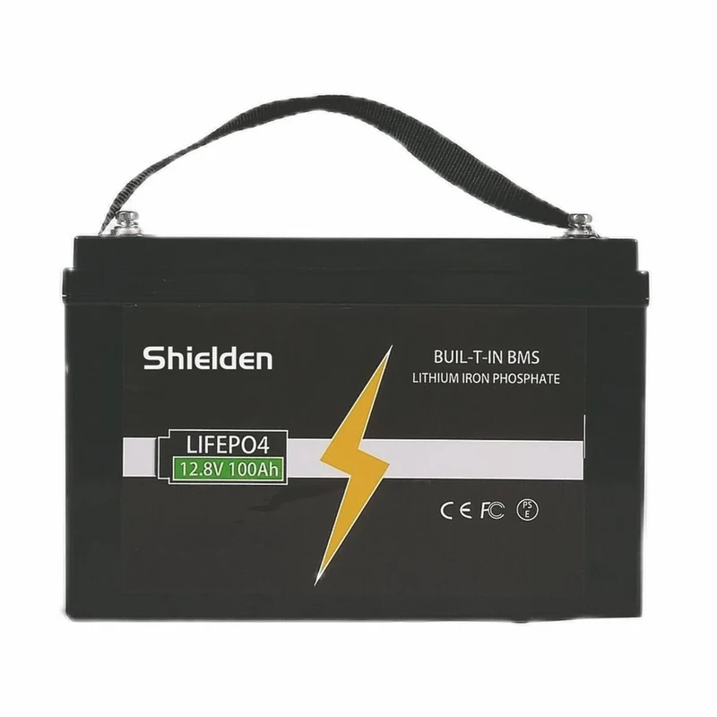 12.8V 100Ah Deep Cycle Energilagringsbatteri för solenergi, golfbilar, marina