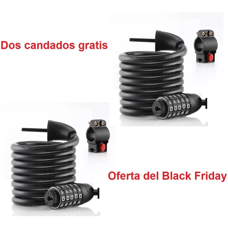Oferta del Black Friday para obtener un candado de cable gratis