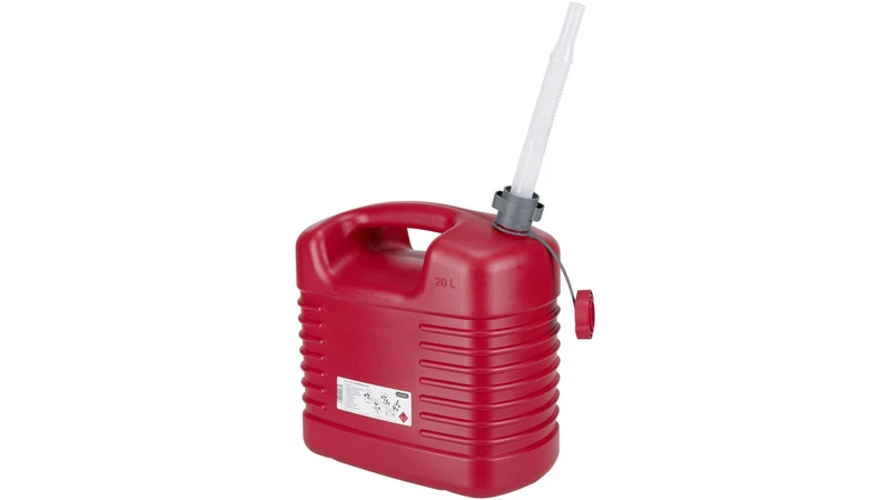 Bidon de carburant 20 l PE avec bec flexible