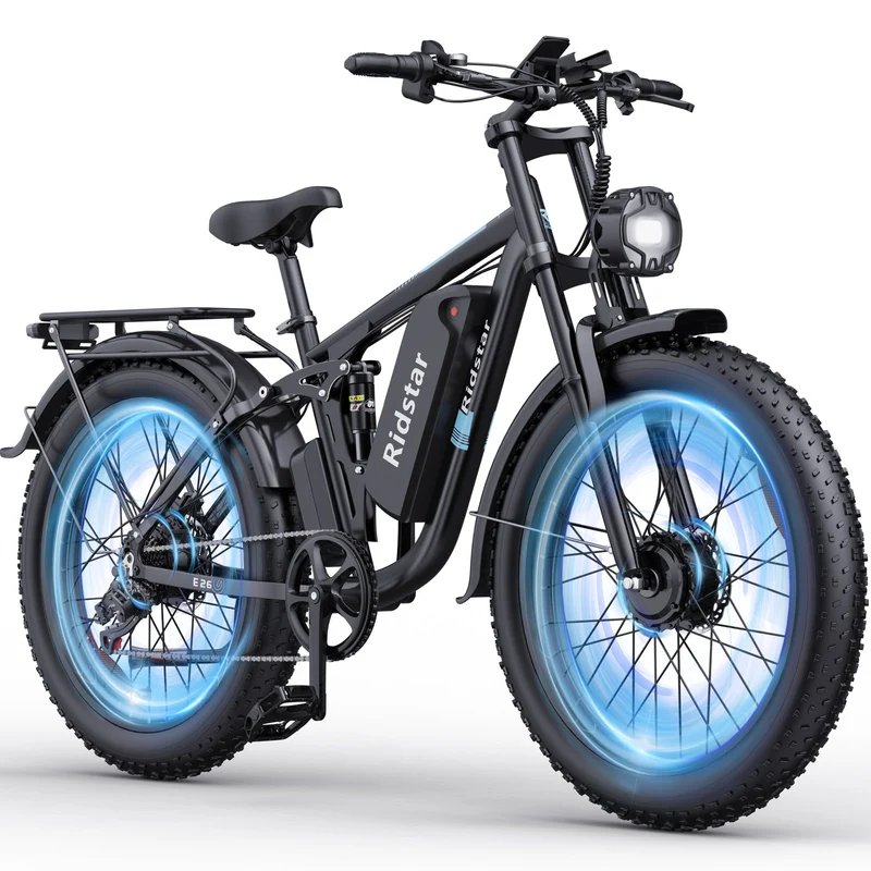 GTXR & Ridstar E Bike E26Pro Folding Fat Tire Mountain Electric Bike【Prévente】