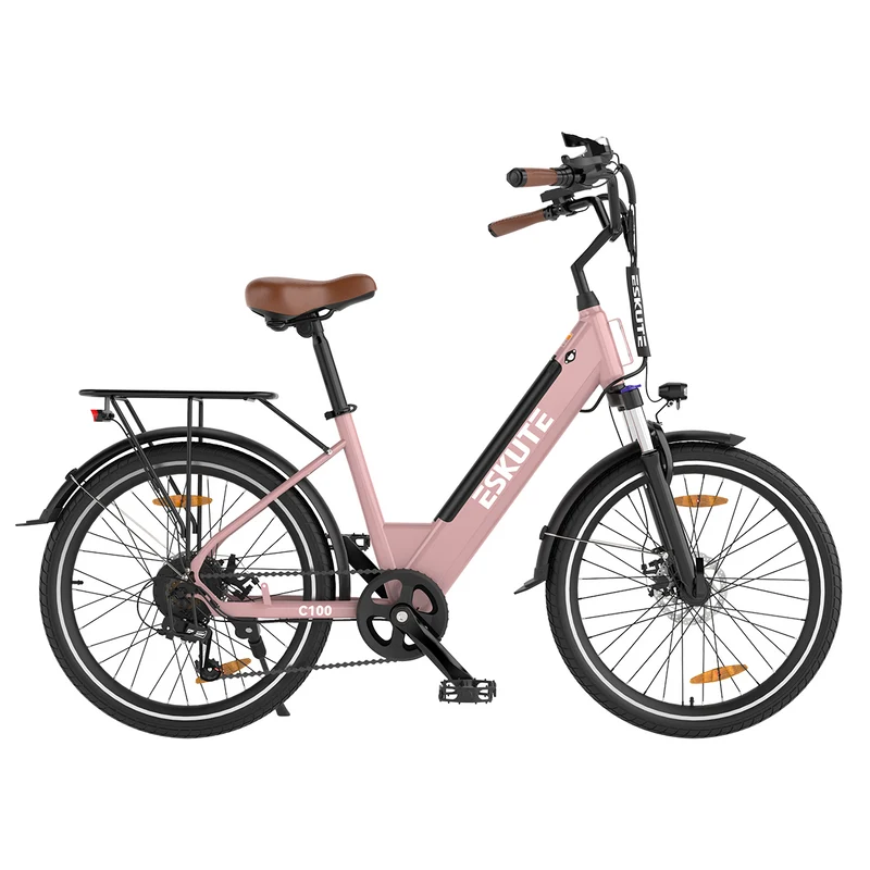 GTXR &ESKUTE C100 City E-bike mit Heckmotor 26 Zoll - Vorbestellung, Lieferung in 3-4 Wochen