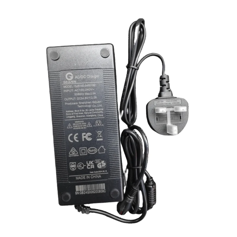 Cargador de 54,6 V 2 A, para usar con scooters eléctricos GT1/GT2