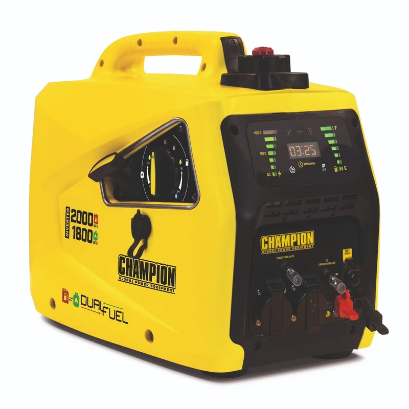 Groupe électrogène CHAMPION 2000W Générateur Onduleur Double Carburant