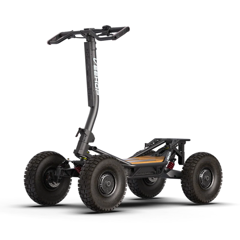 Trottinette VEEHOP tout terrain à 4 roues motrices avec selle pliable 3200w / 6400w 40ah